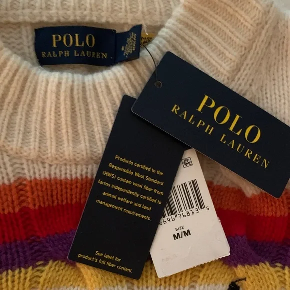 Ralph Lauren Multicolor Striped Crew Neck Sweater - Picture 6 of 8